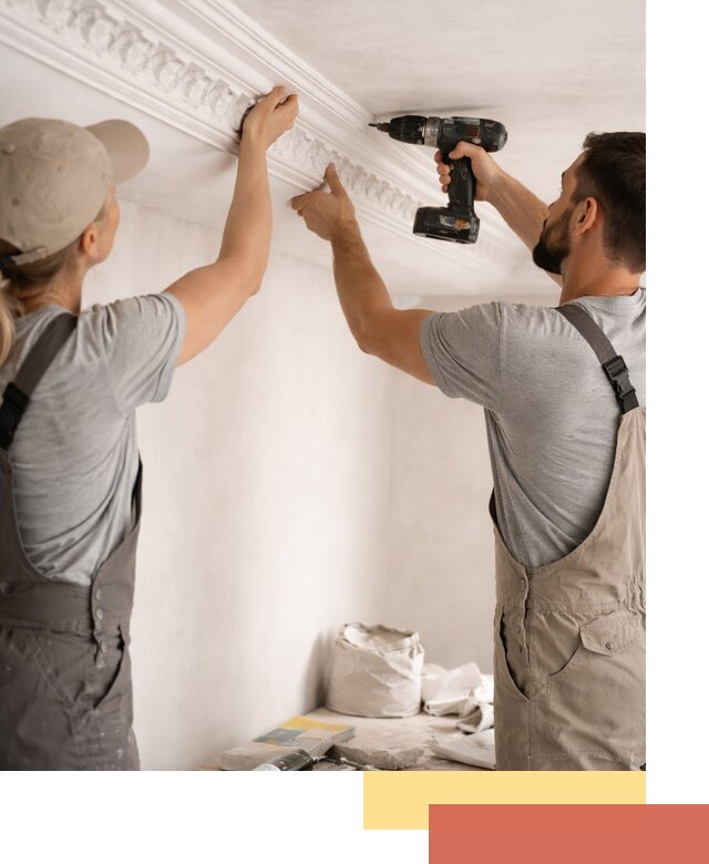 Профессиональный монтаж лепнины на потолок в Ишимбае