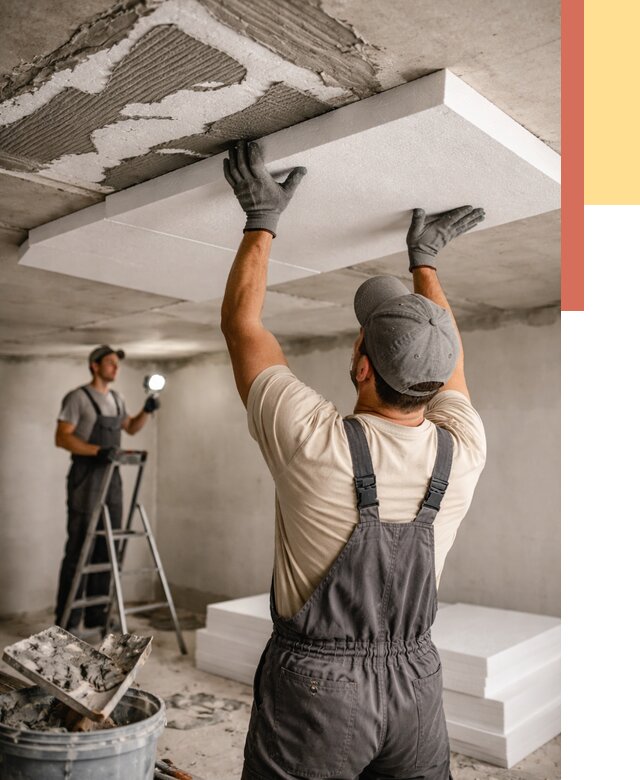 Утепление потолка пенопластом в Ишимбае от 4563 руб/м2 — недорого и быстро | ОТДЕЛОЧНИК-Шмб